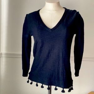 J.Crew black sweater, top in size XXS.